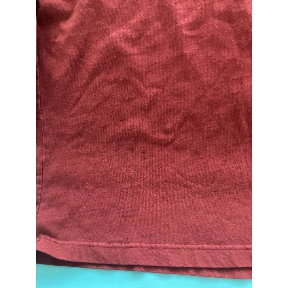 Abercrombie & Fitch Y2K Men's Red Crew Neck Pullover Knit Cotton Sweater Size M